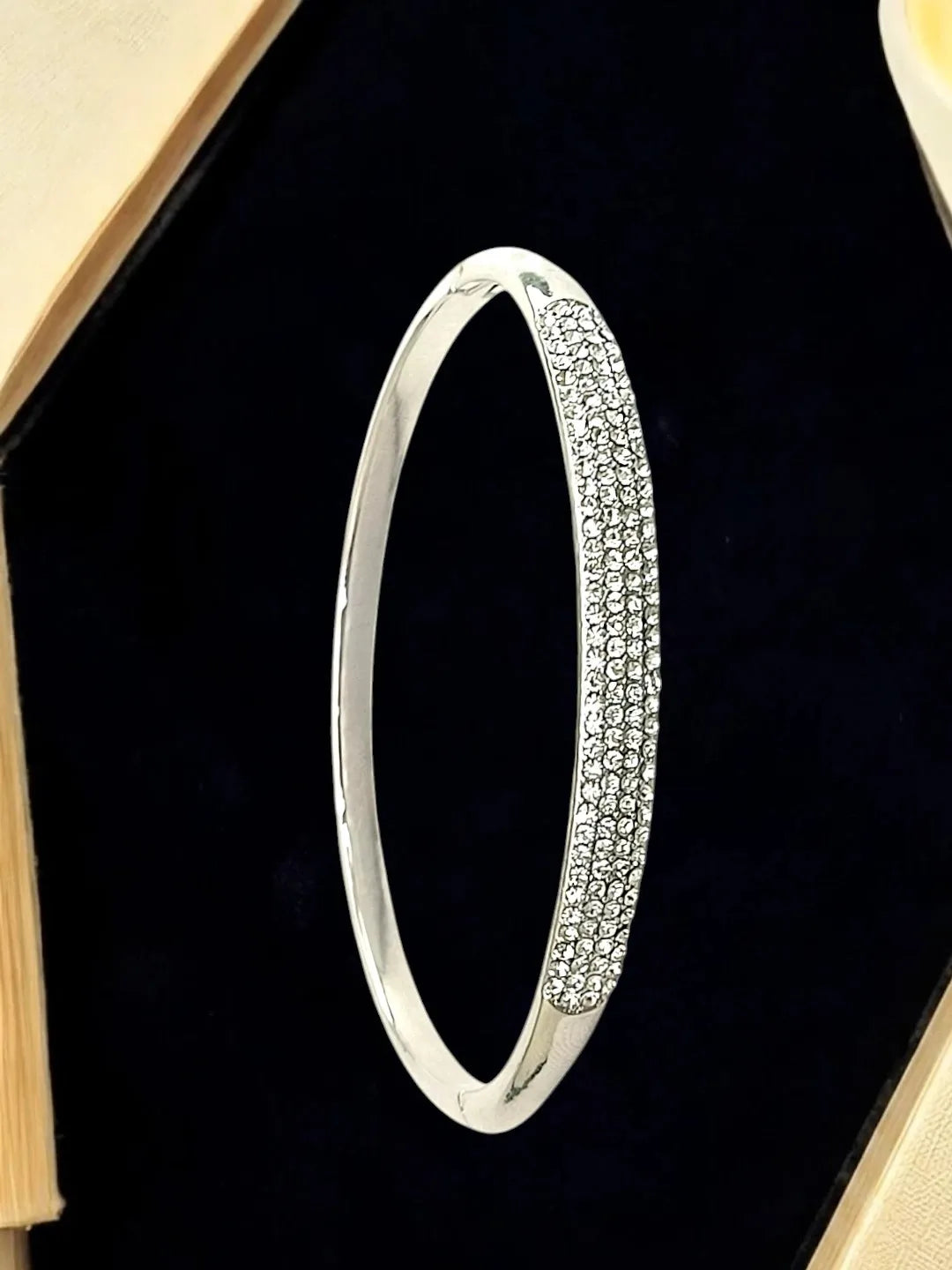 Silver Plated Anti Tarnish Pave CZ Bracelet