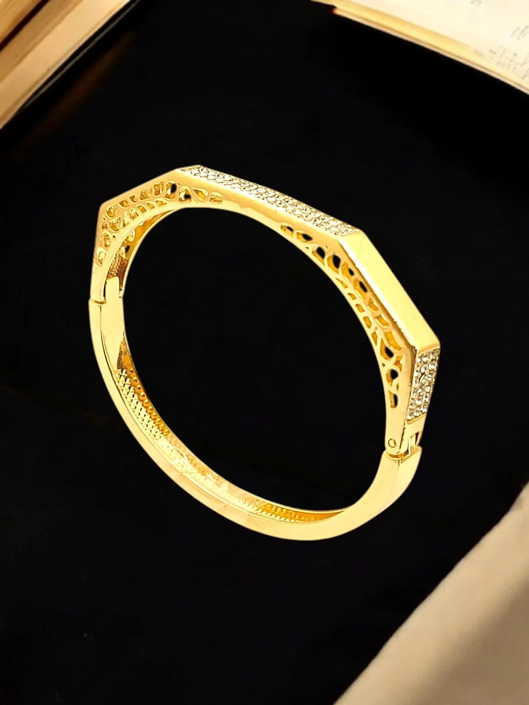 Gold Plated Anti Tarnish Pave CZ Bracelet
