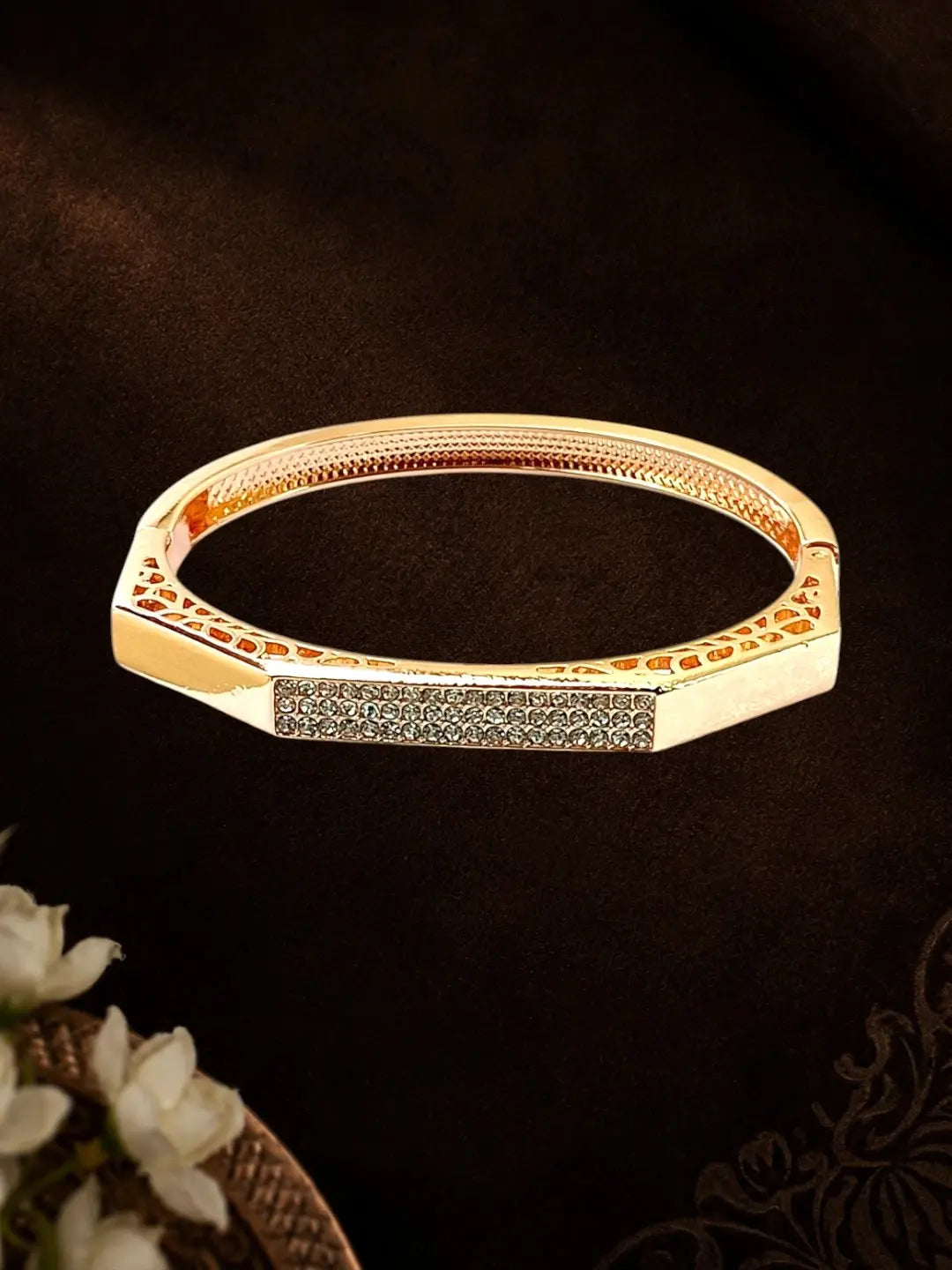 Rose Gold Plated Anti Tarnish Pave CZ Bracelet