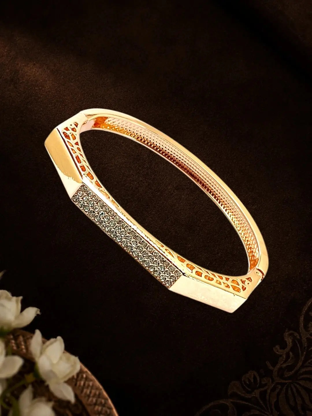 Rose Gold Plated Anti Tarnish Pave CZ Bracelet