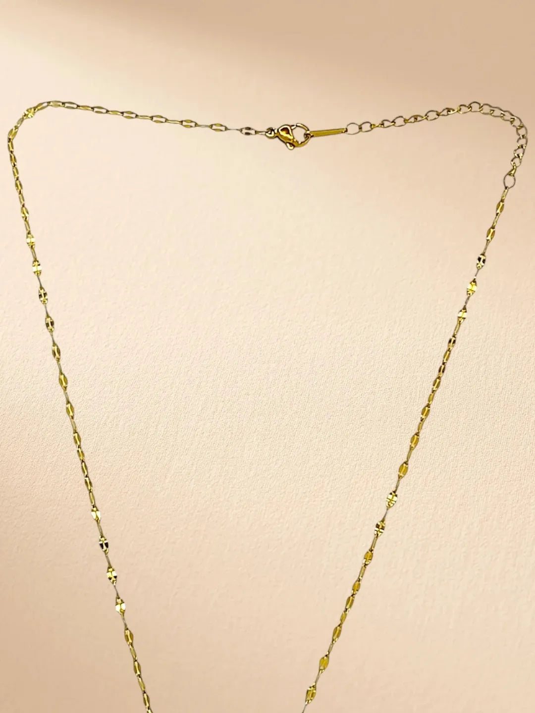 Gold Plated CZ Layered Butterfly Pendant With Chain