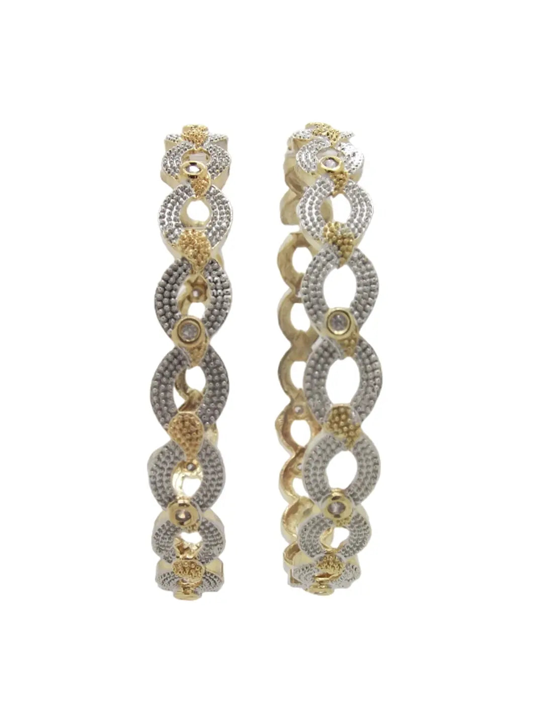 Gold Plated Infinity Bangles