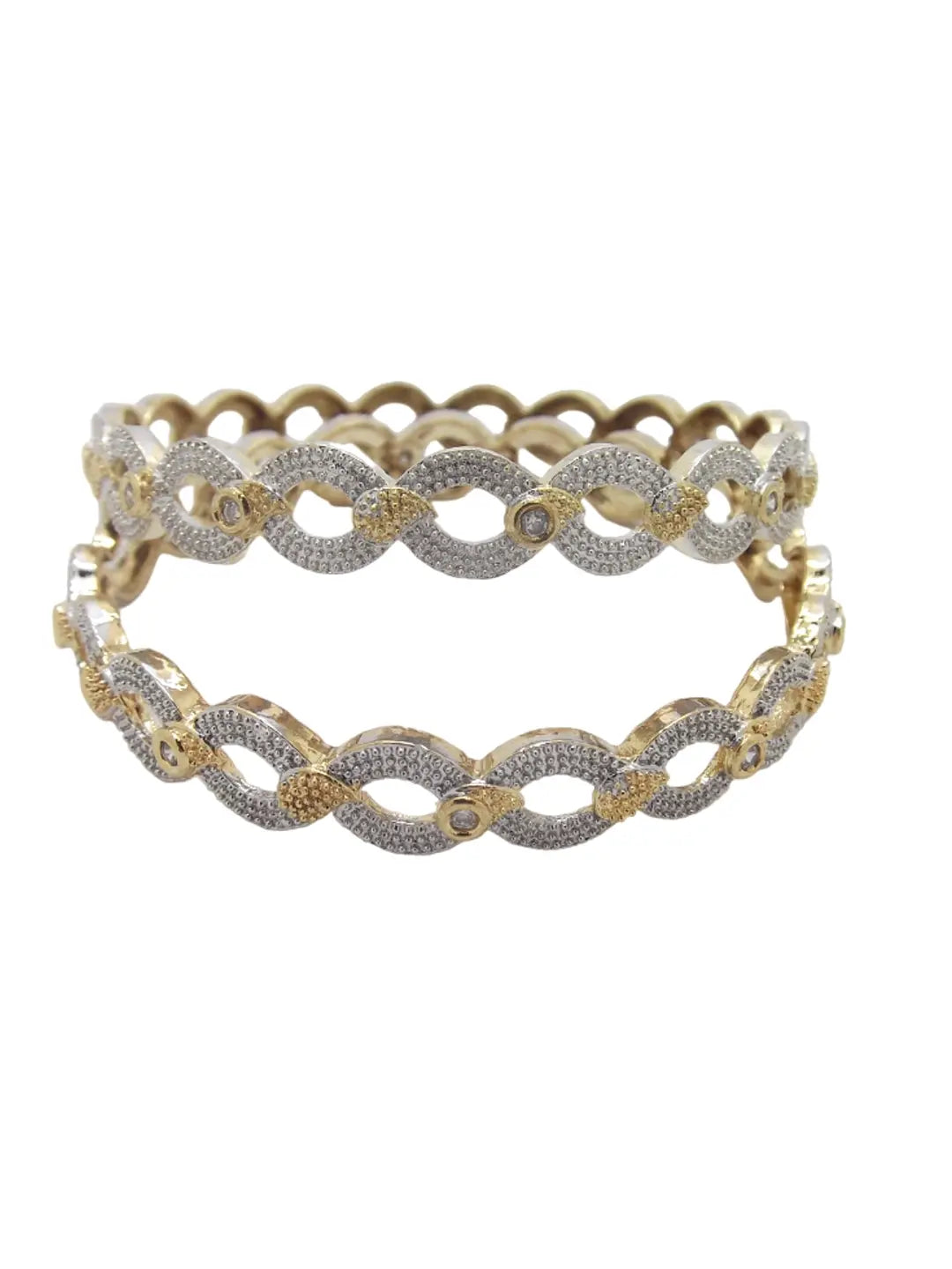 Gold Plated Infinity Bangles