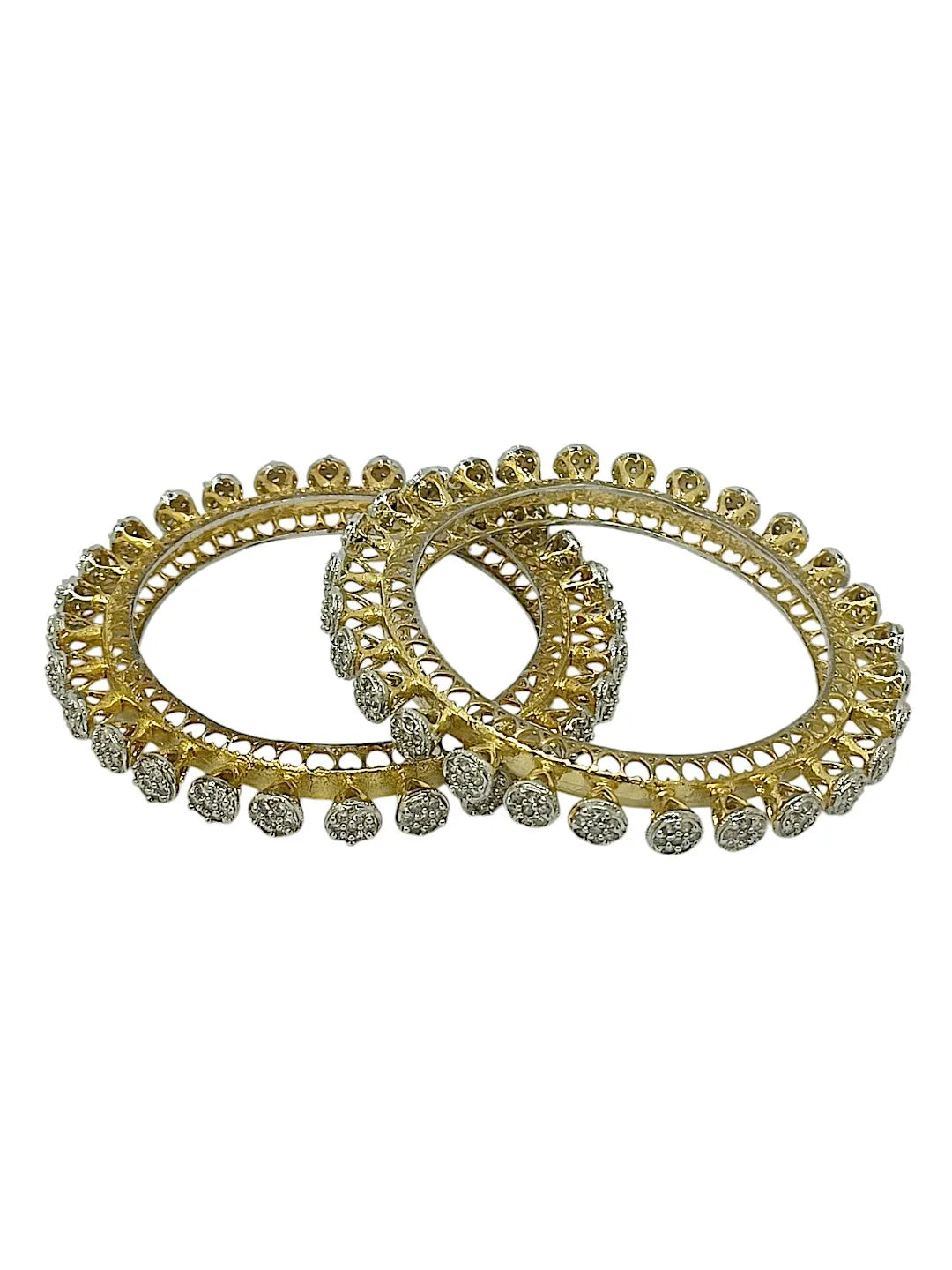Set Of 2 Shimmering Stone Bangles