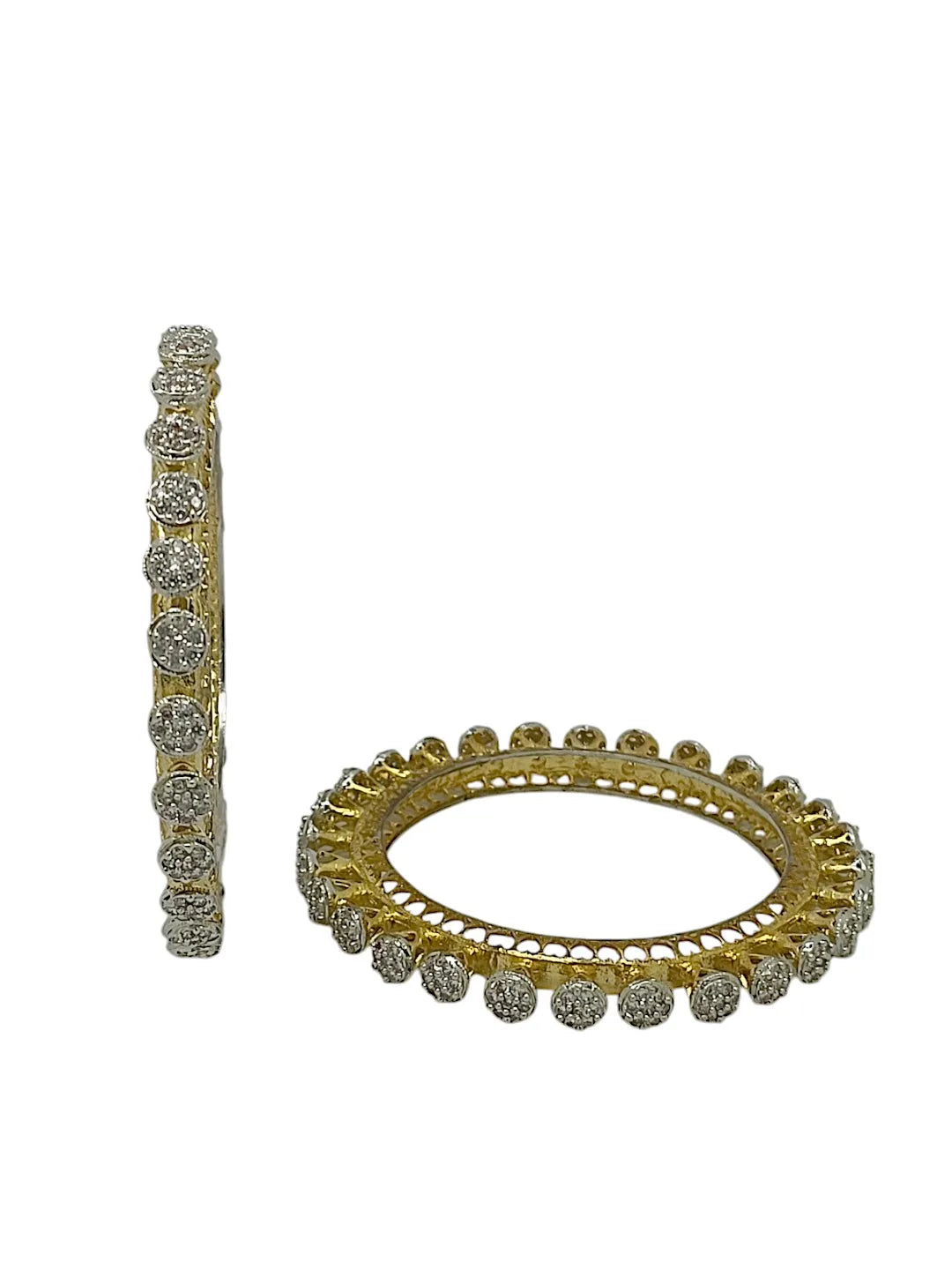 Set Of 2 Shimmering Stone Bangles