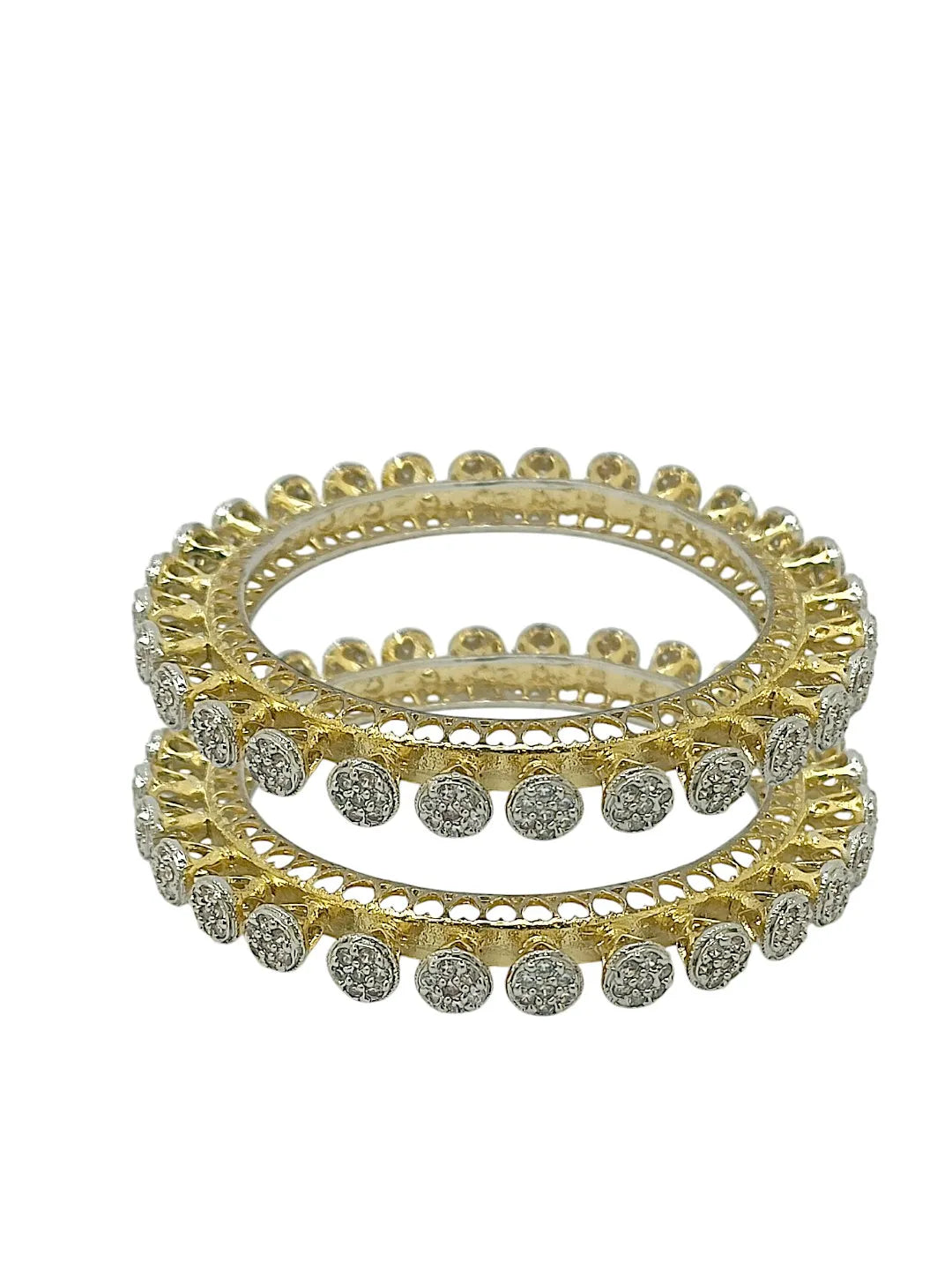 Set Of 2 Shimmering Stone Bangles