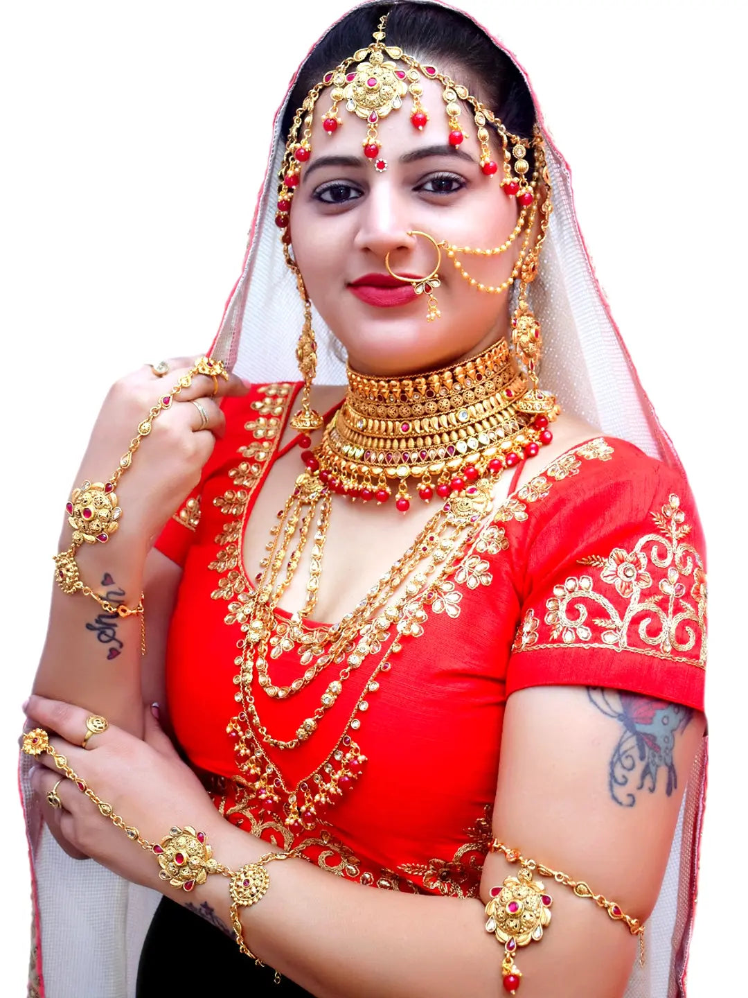 Gold Plated Bridal Jewellery Set
