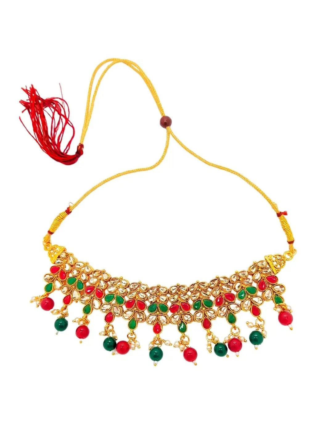 Red Green Jewellery Set