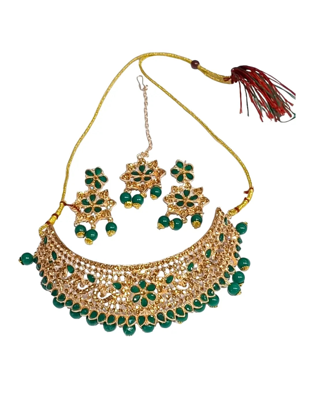 Green Choker Jewellery Set
