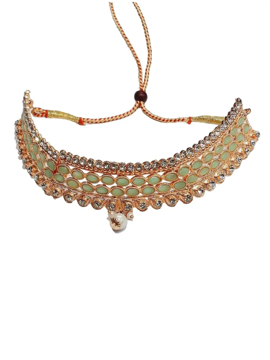 Green Choker Necklace Set