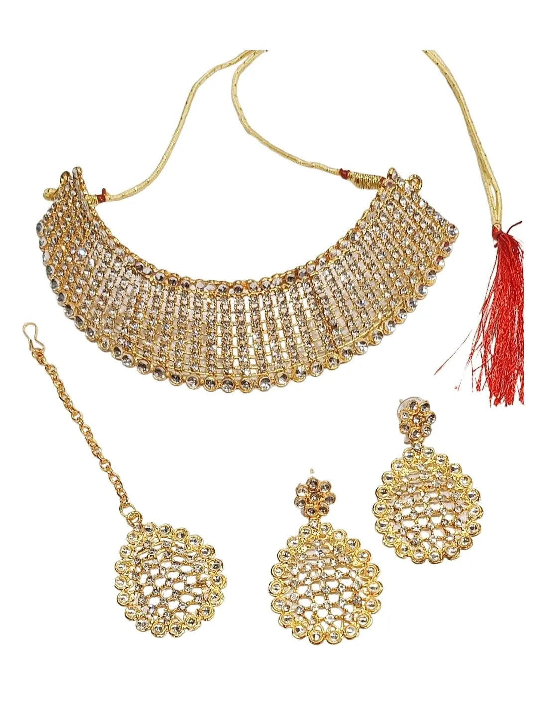 CZ Sparkle Choker Jewellery Set