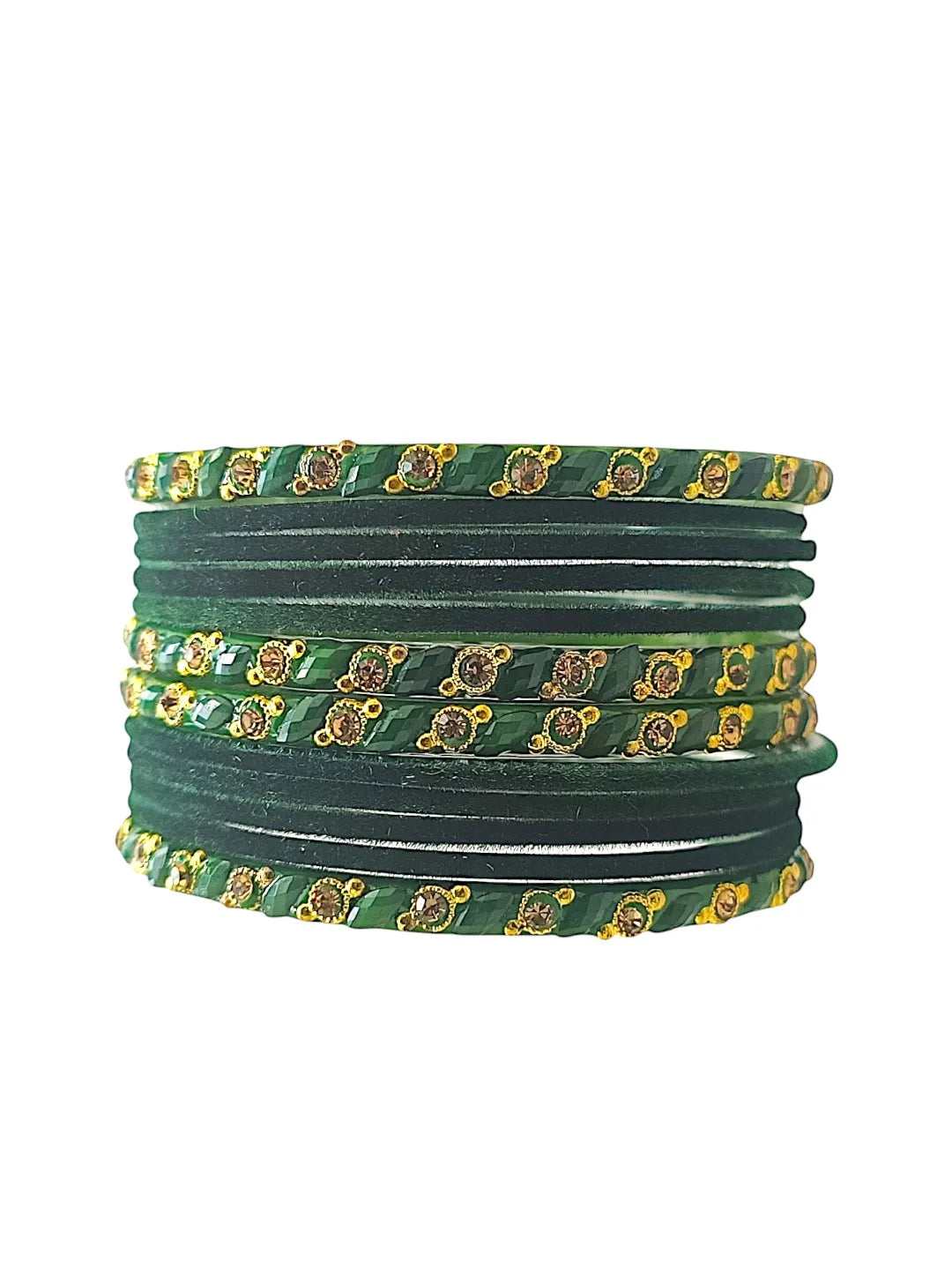 Set Of 12 Velvet Bangles