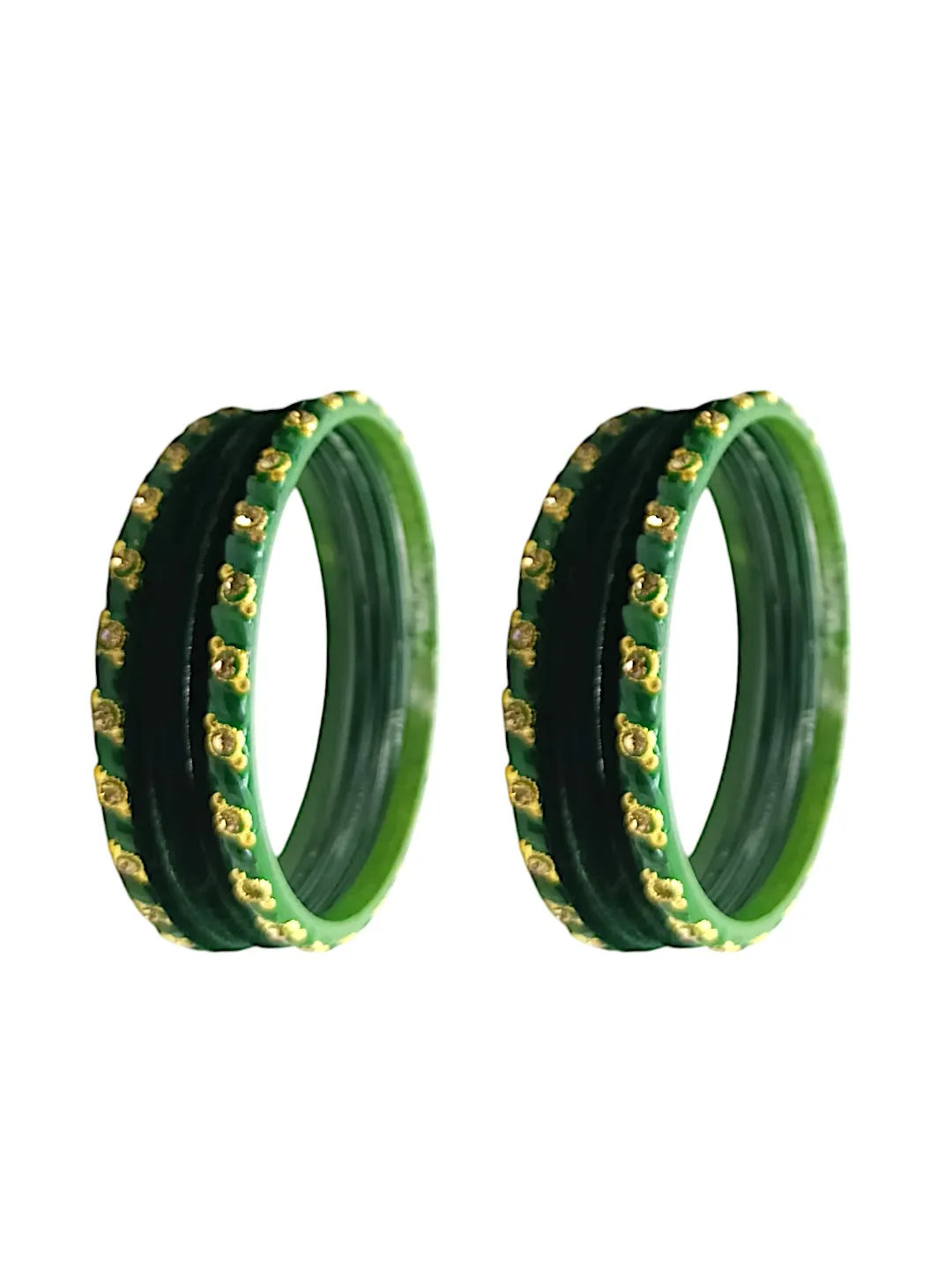 Set Of 12 Velvet Bangles