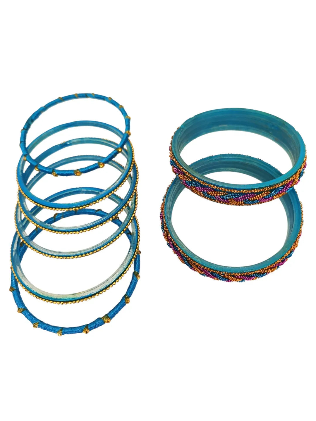 Set Of 8 Stone Studded Bangle