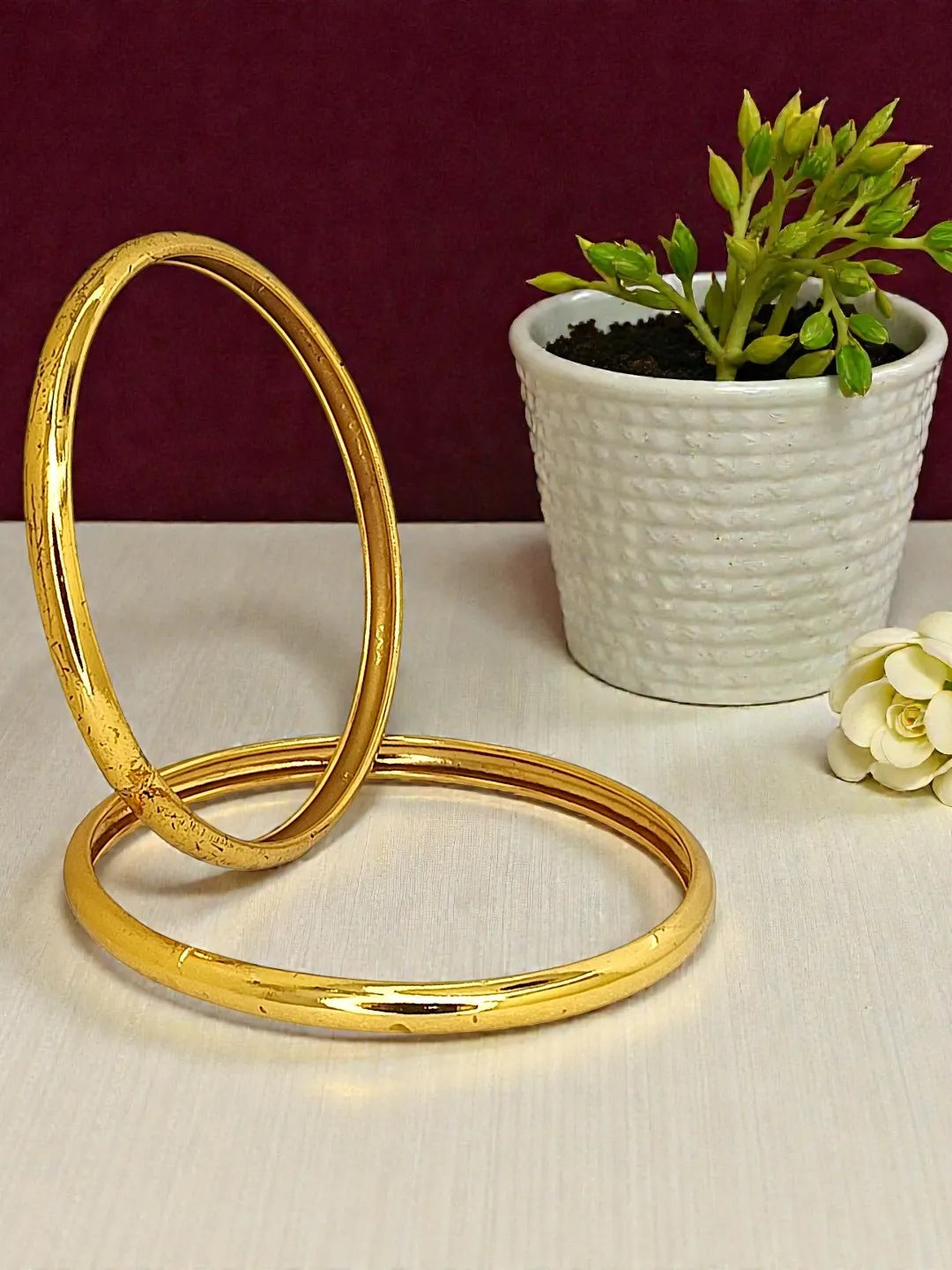 Set of 2 Gold-Plated Bangle
