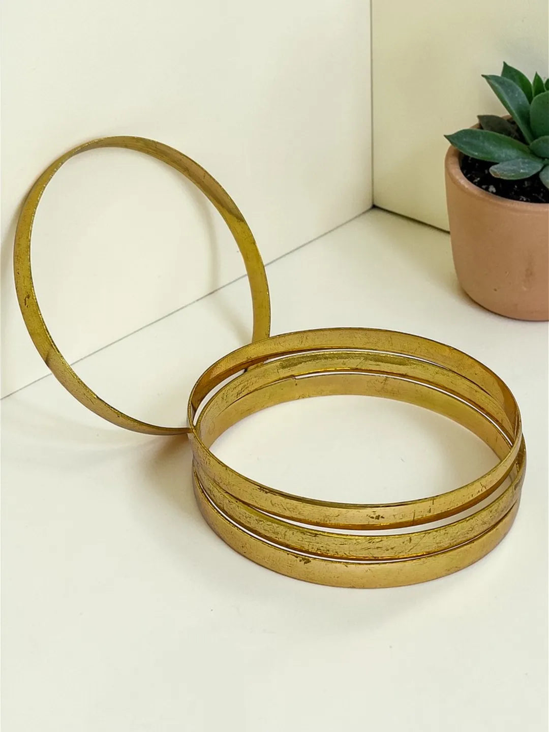 Set of 4 Gold-Plated Bangles