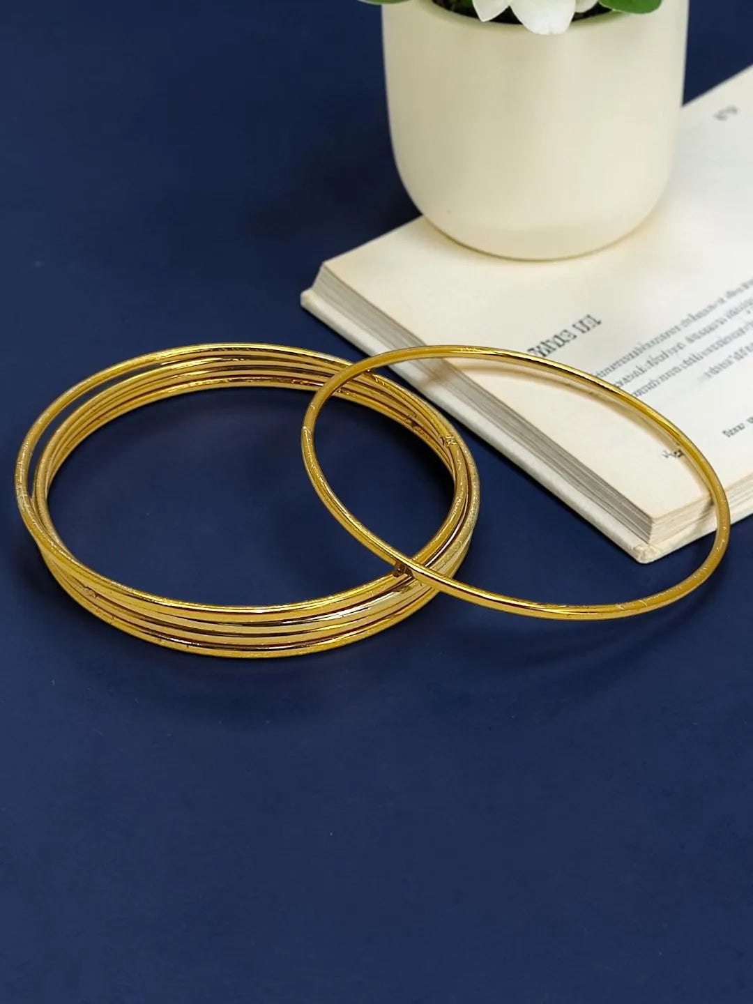 Set of 5 Gold-Plated Bangles