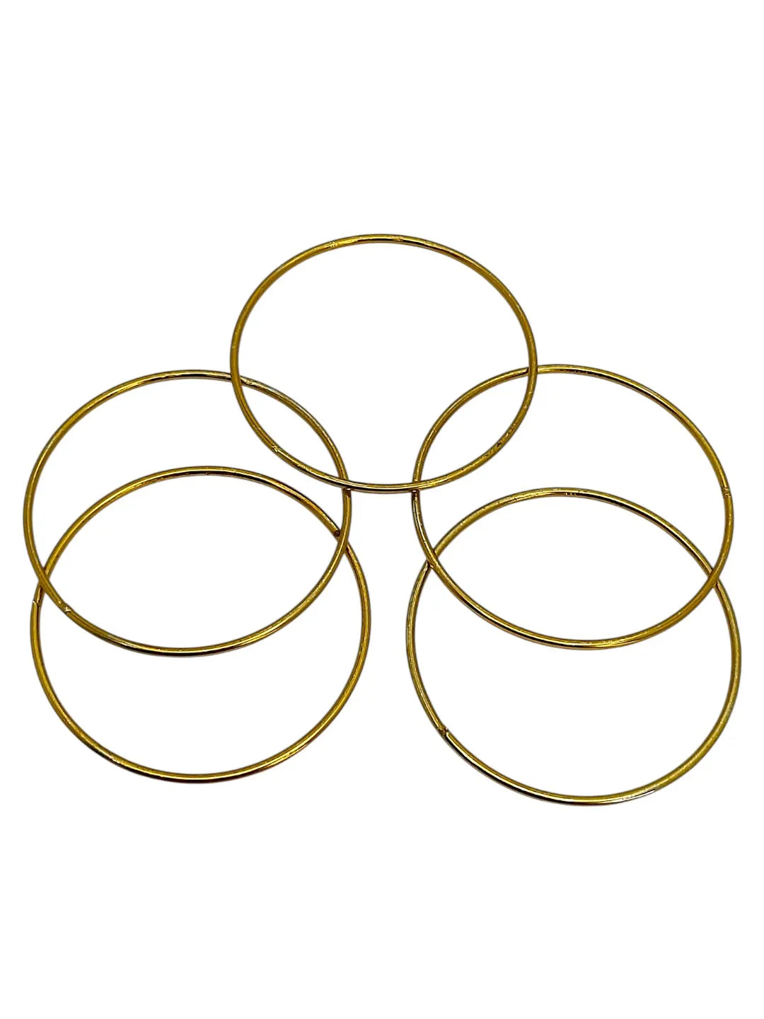 Set of 5 Gold-Plated Bangles