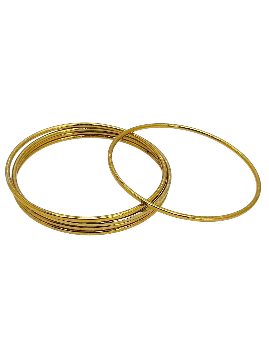 Set of 5 Gold-Plated Bangles
