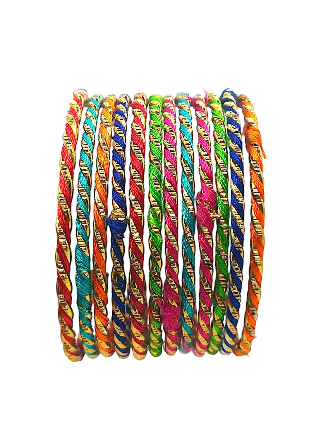 Set Of 12 Multicolor Bangle Set