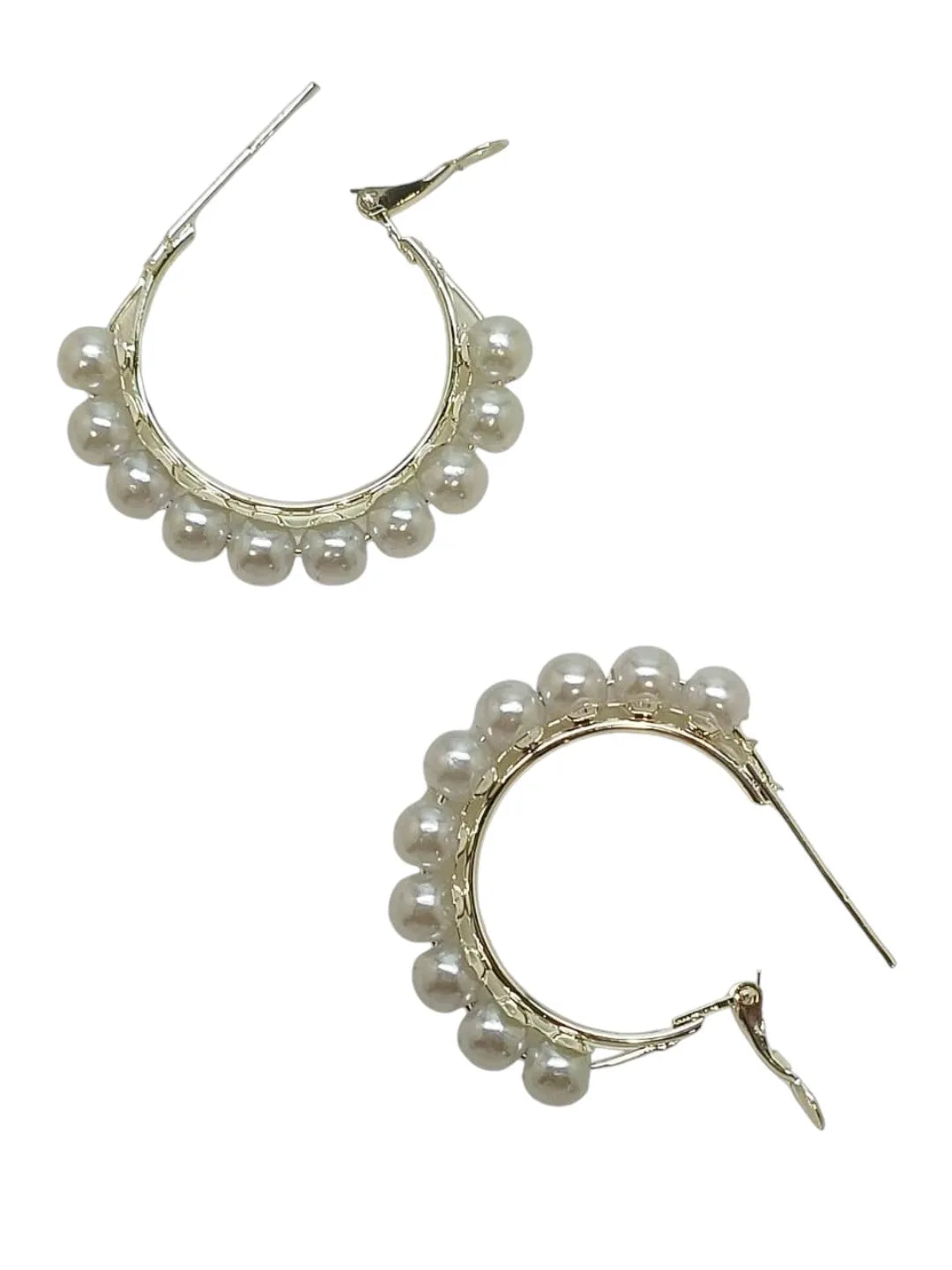 Pearl & Multi-Colored Beads Combo Earrings Set of 2