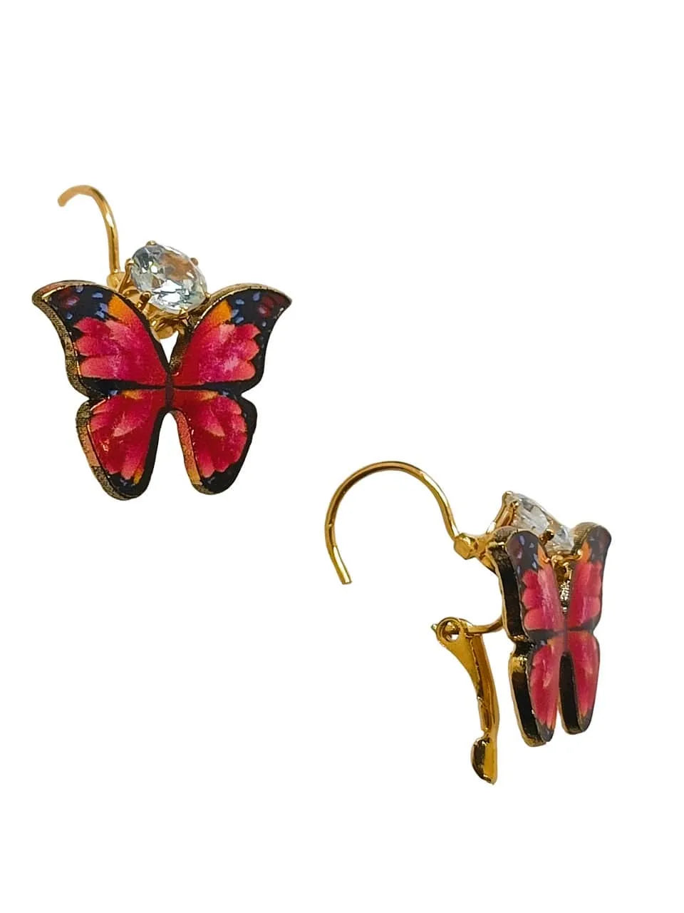 Set of 3 Gold-Plated Quirky Drop Earrings