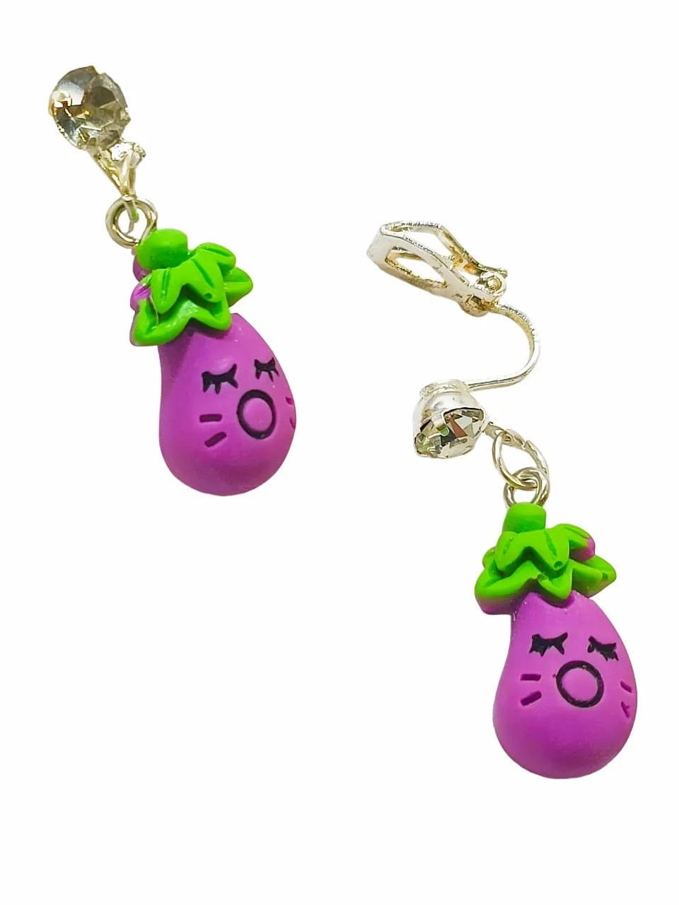 Set of 3 Gold-Plated Quirky Drop Earrings