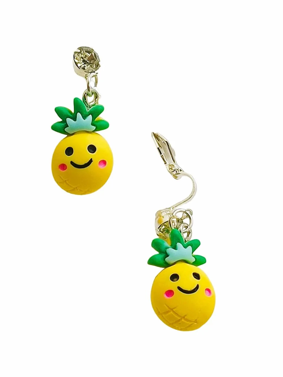 Set of 3 Gold-Plated Vibrant Charm Drop Earrings