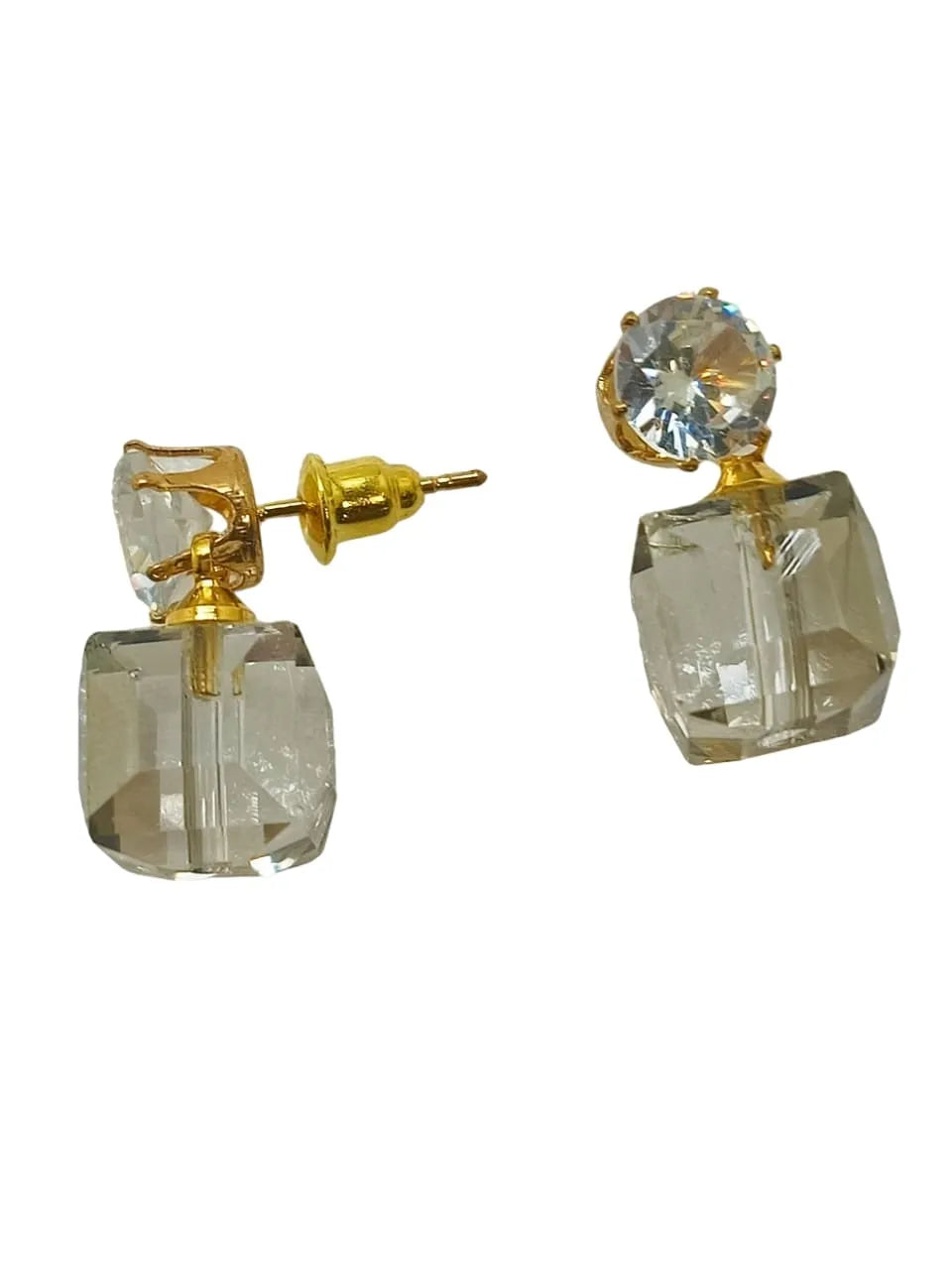 Set of 3 Gold-Plated Whimsical Charm Drop Earrings