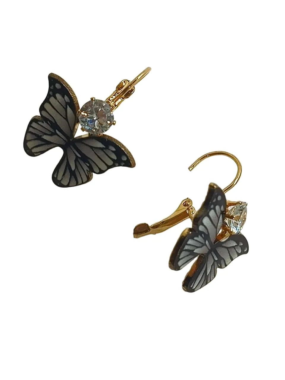 Set of 3 Gold-Plated Whimsical Charm Drop Earrings