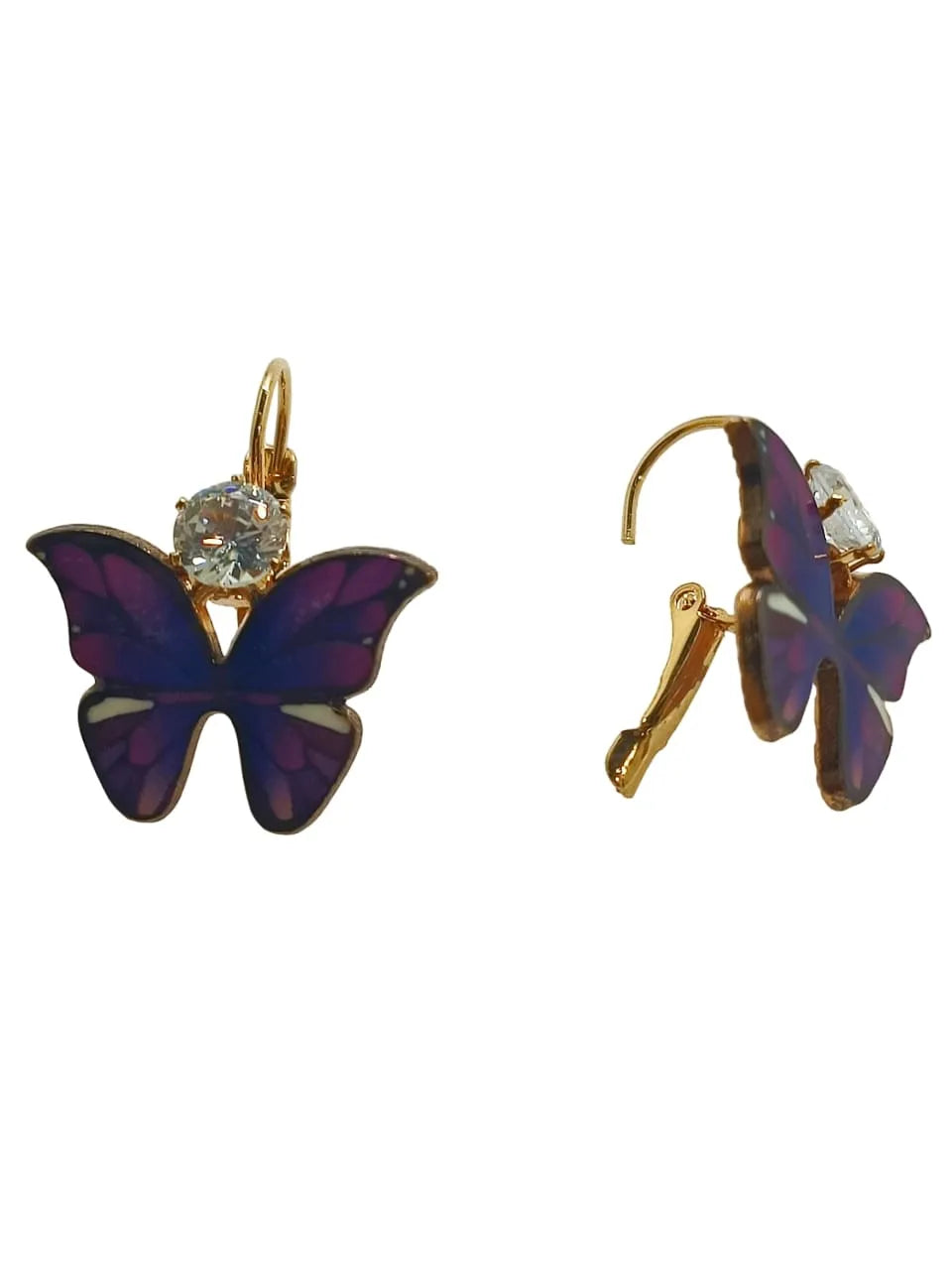 Set of 2 Gold-Plated Playful Drop Earrings