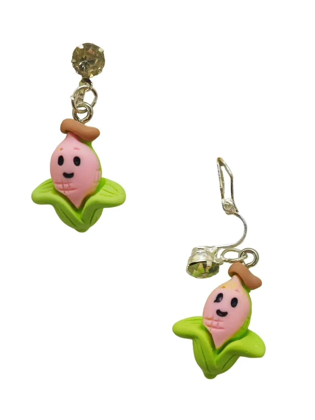Set of 2 Gold-Plated Nature-Inspired Drop Earrings