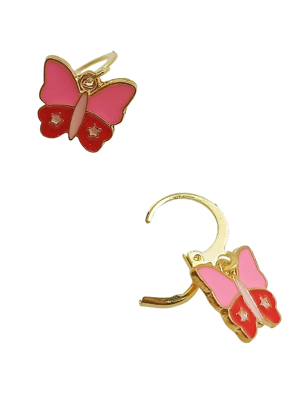 Set Of 3 Silver-Plated Cubic Zirconia Quirky Drop Earrings