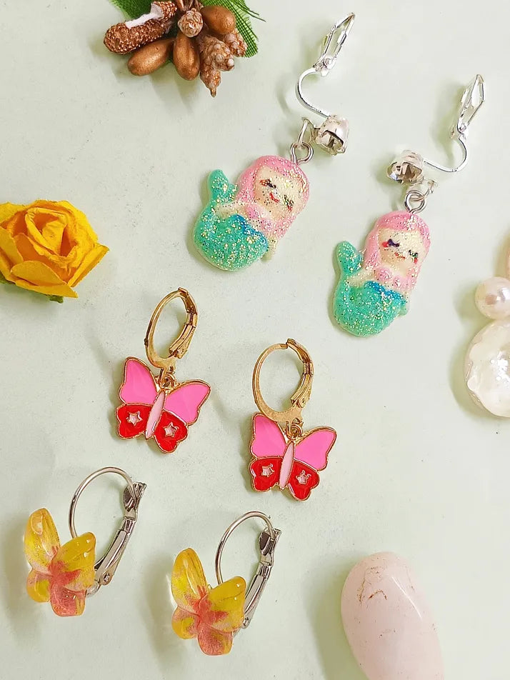Set Of 3 Whimsy Charm Earings