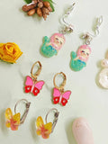 Set Of 3 Whimsy Charm Earings