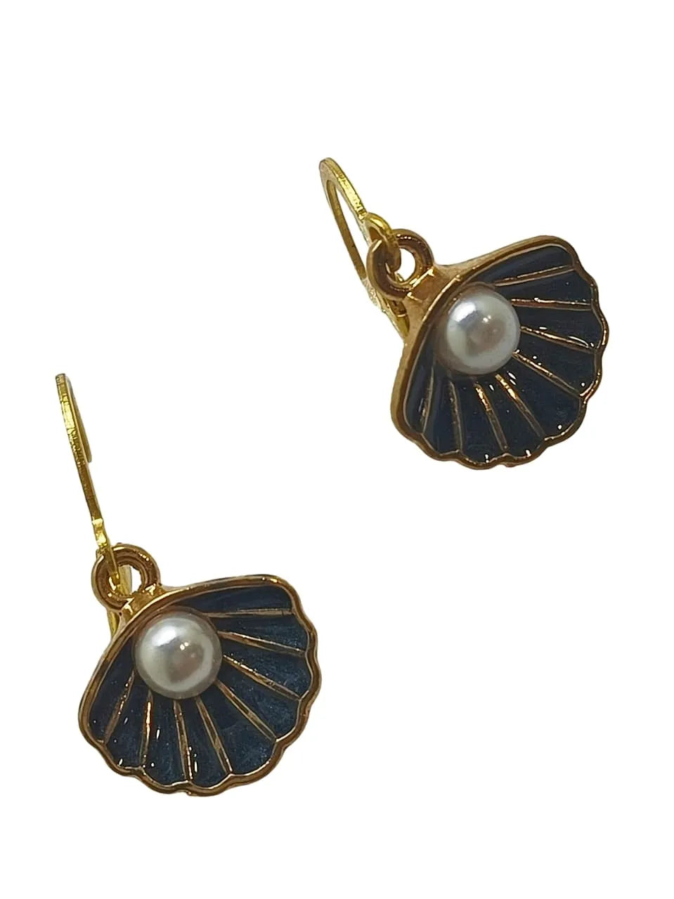 Set Of 3 Gold-Plated Contemporary Drop Earrings
