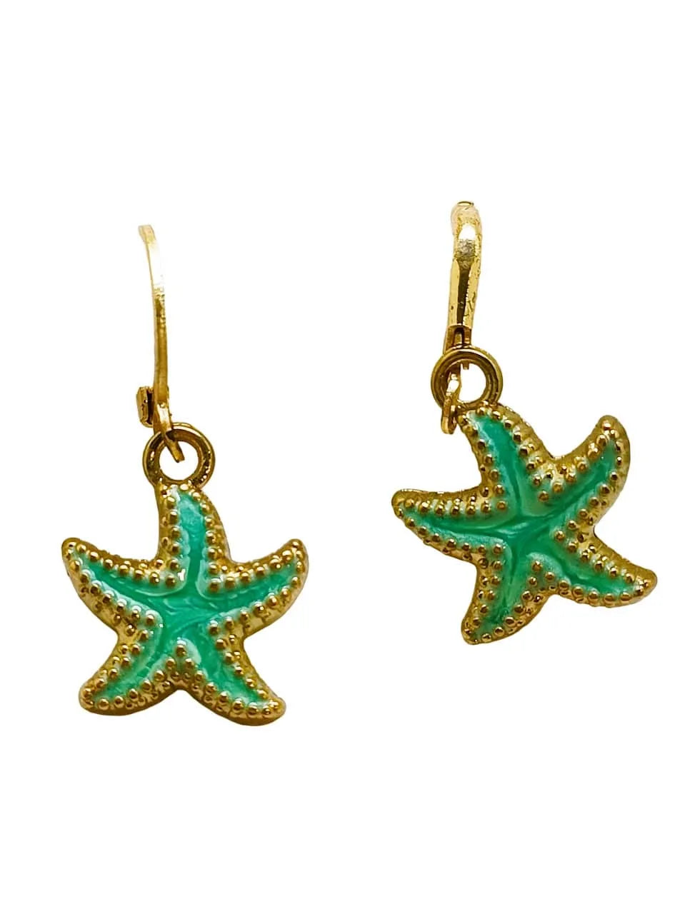 Set Of 3 Gold-Plated Contemporary Drop Earrings