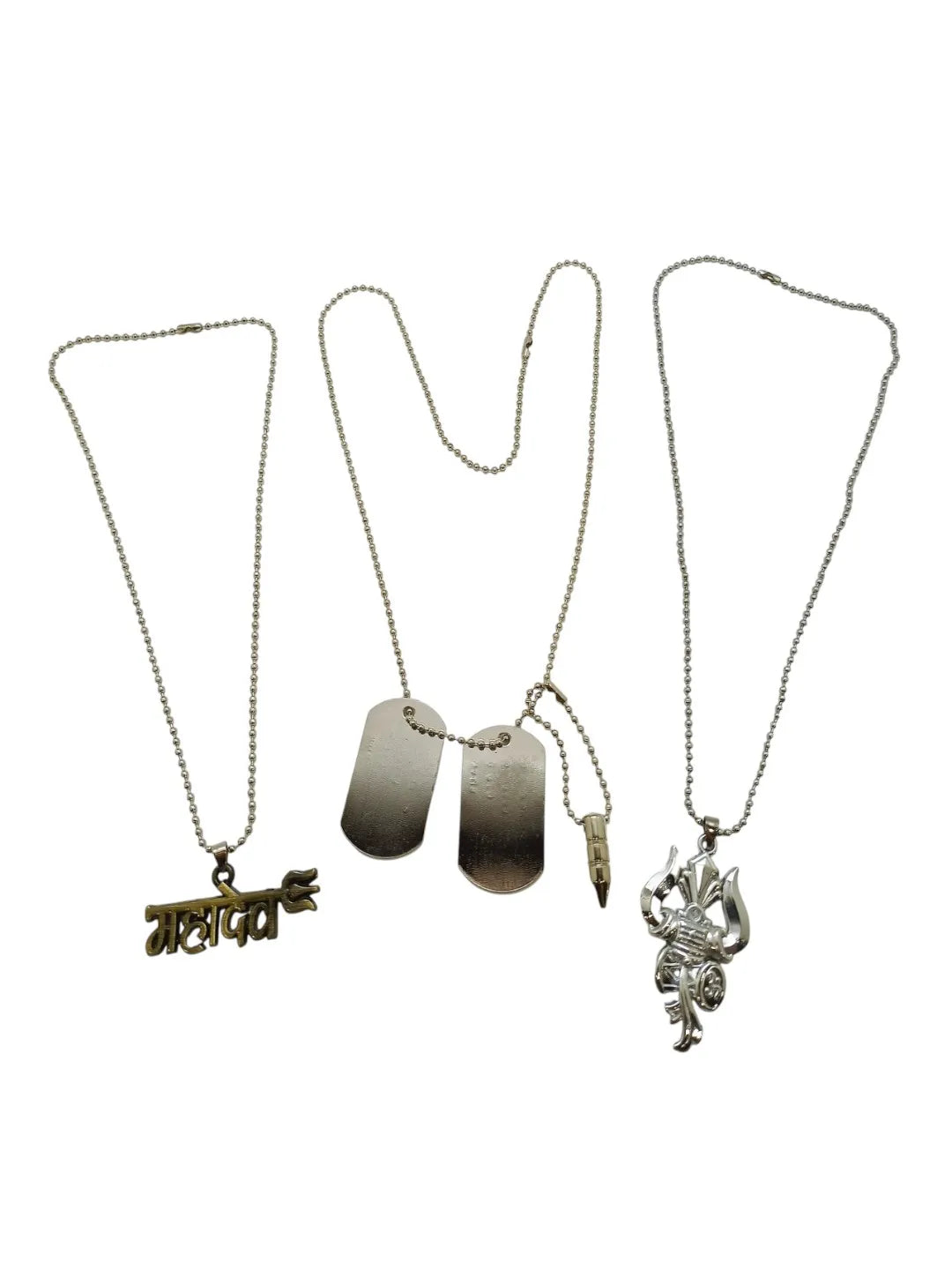 Set Of Multiple Mens Chains with Pendants