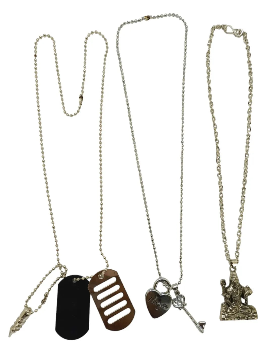 Set Of 3 Mens Tactical-Inspired Charm