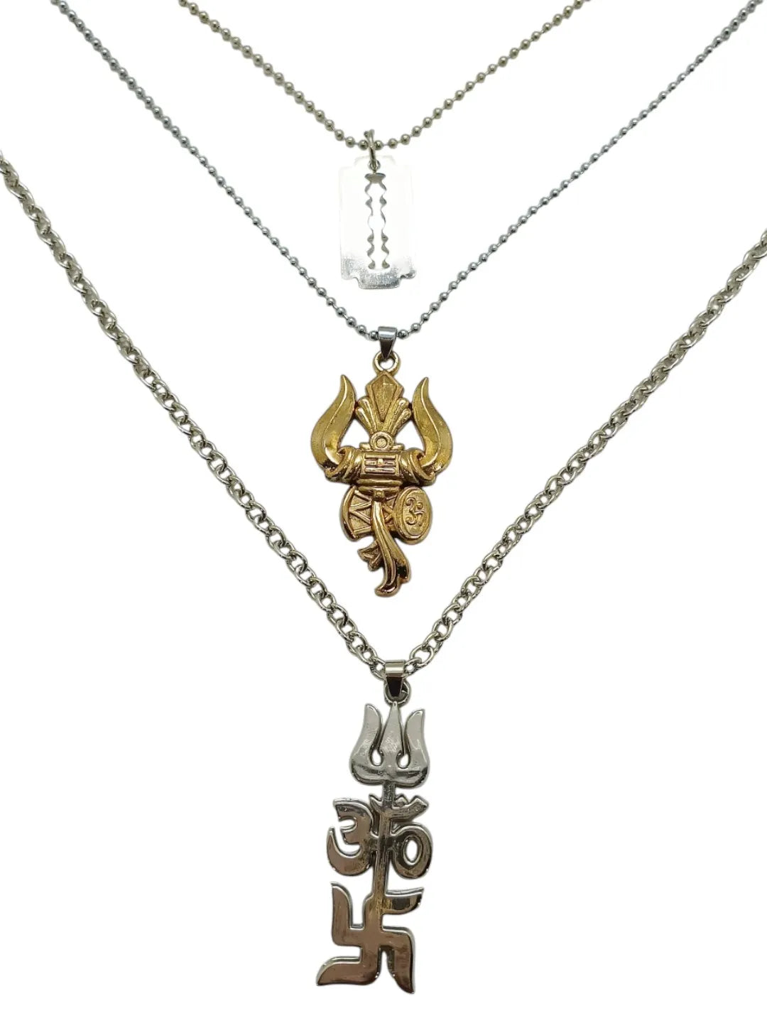 Set Of 3 Mens Spiritual Aesthetics Pendants