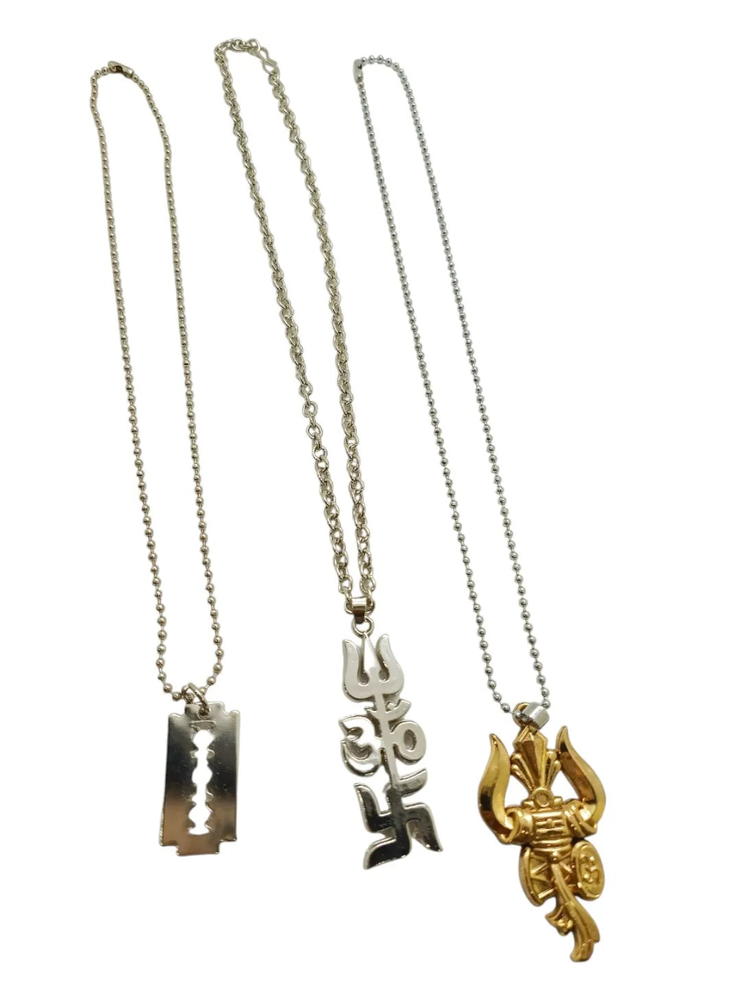Set Of 3 Mens Spiritual Aesthetics Pendants