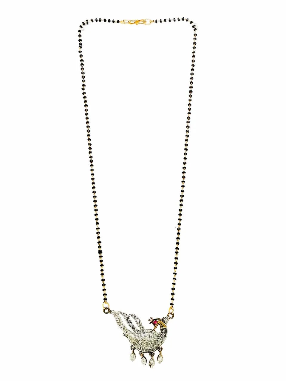 Set of 3 Gold-Plated AD Studded Mangalsutras