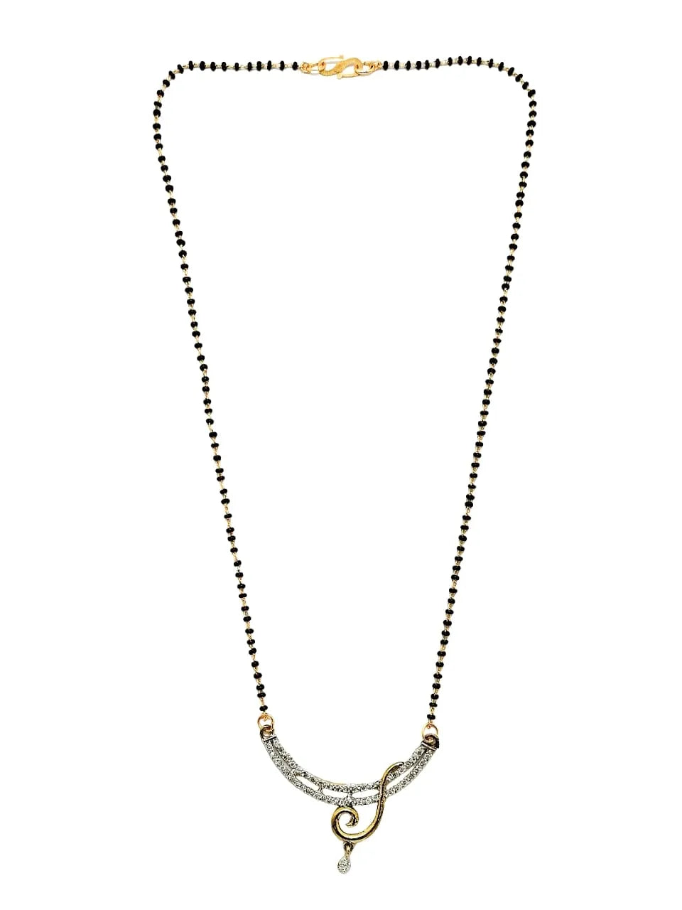 Set of 4 Gold-Plated American Diamond Style Mangalsutras