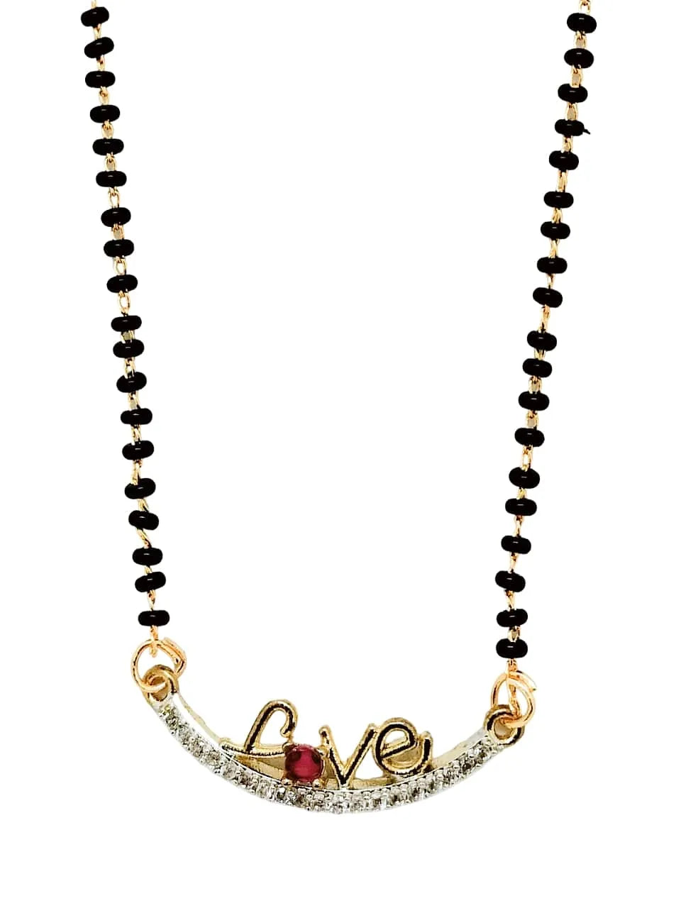 Set of 2 Gold-Plated American Diamond Combo Set