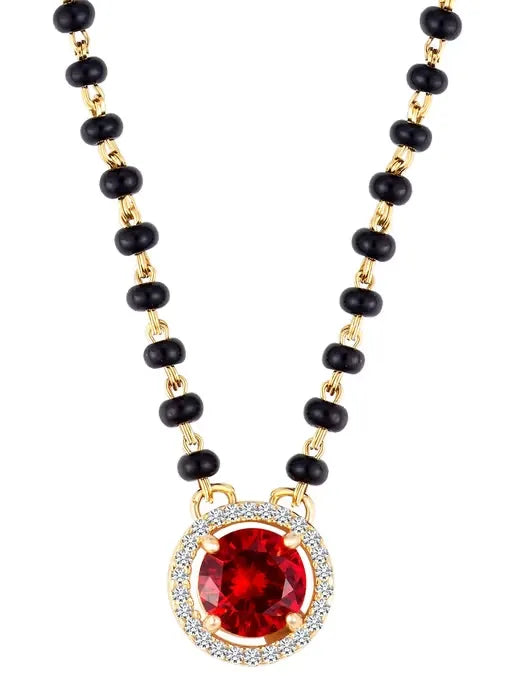 Set of 2 Gold-Plated American Diamond Combo Set