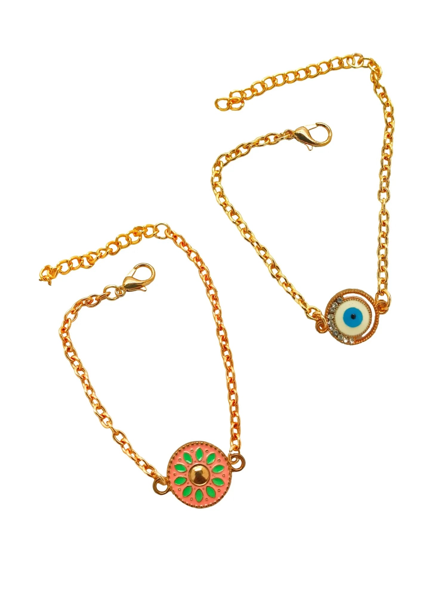 Set of 2 Gold Plated Grace Bracelet