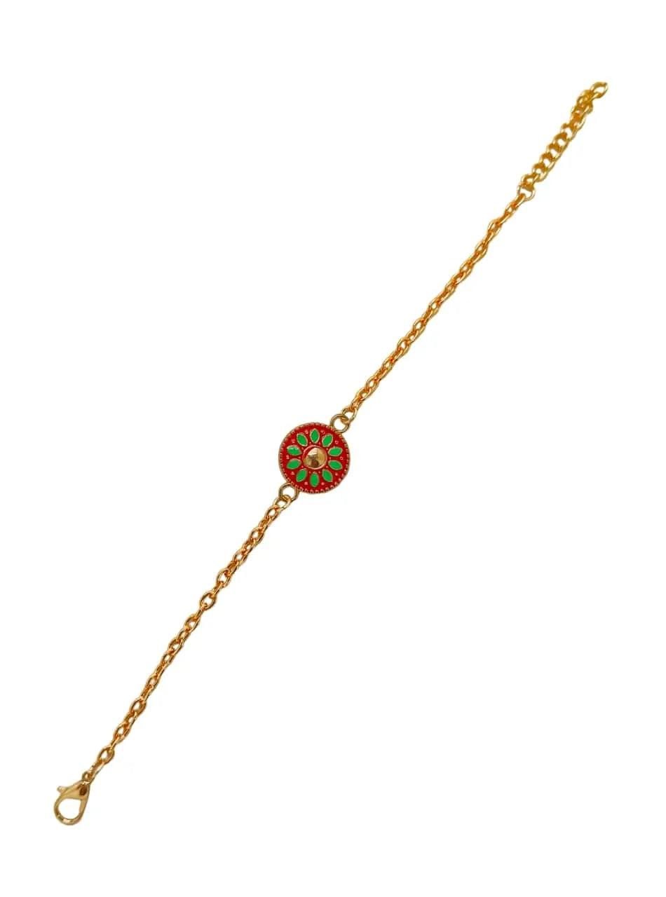 Set of 2 Gold Plated Chain Bracelet