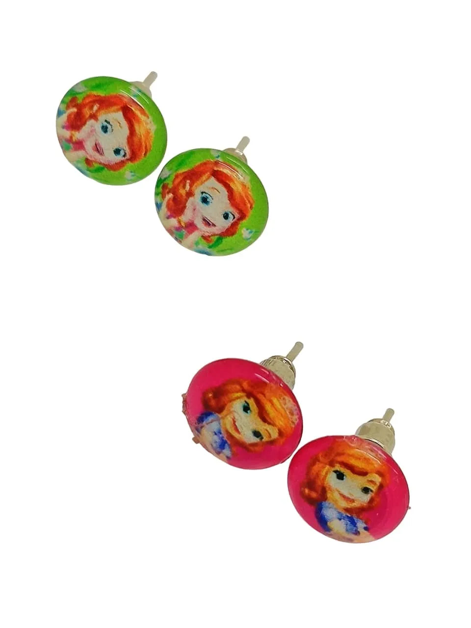 Set of 10 Barbie Circular Studs Earrings