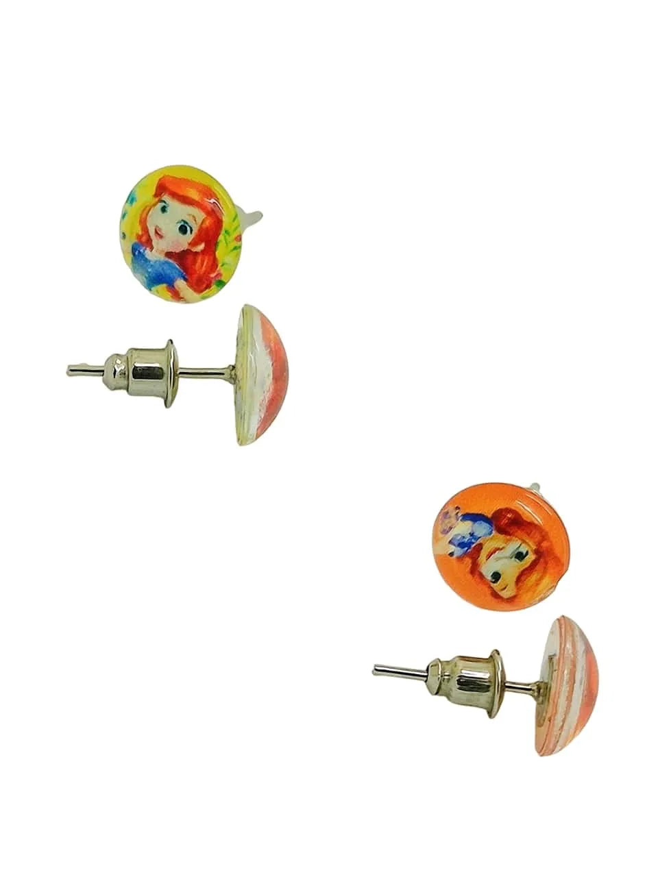 Set of 10 Barbie Circular Studs Earrings