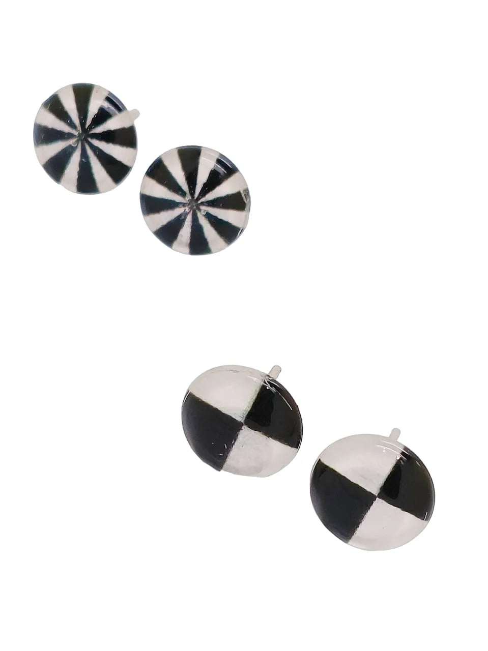 Set of 10 Circular Studs Earrings